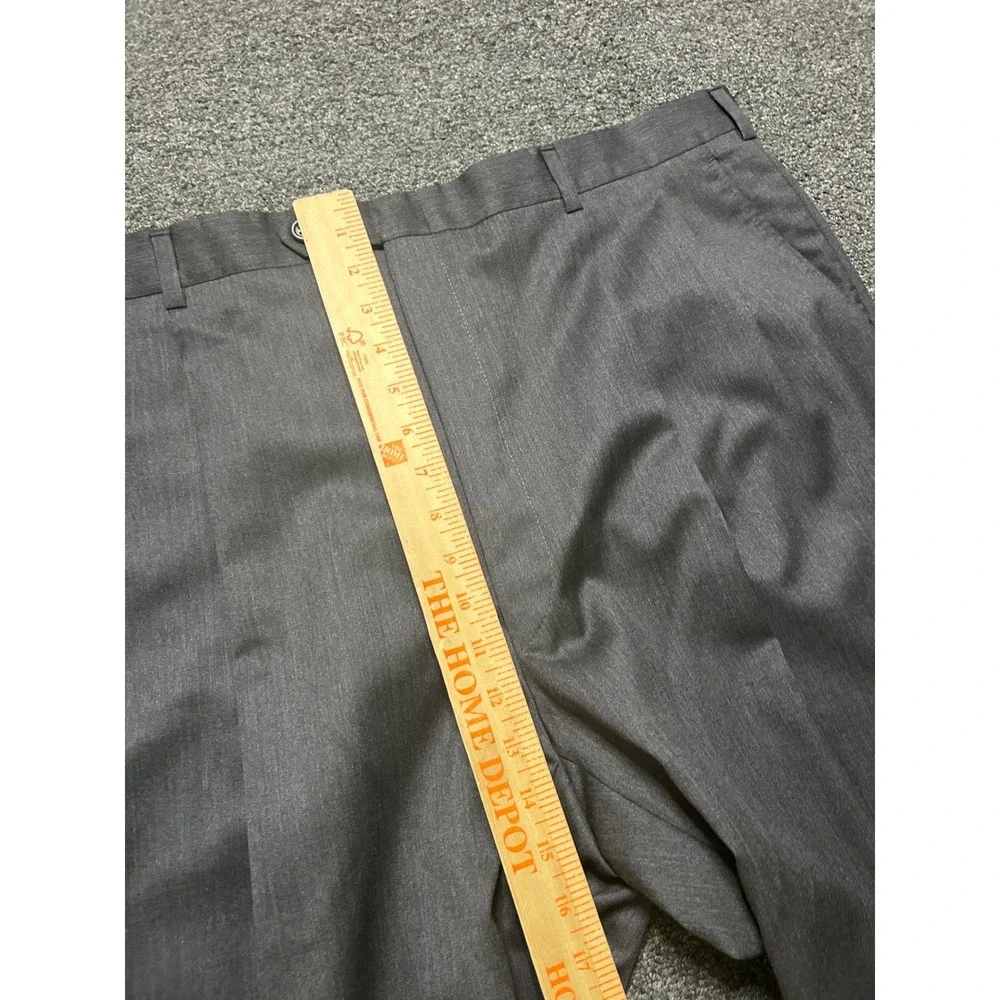 Burberry London Suit Charcoal Gray Mens 46L 40x30 Wool Two Button Pleated‎ Cuff